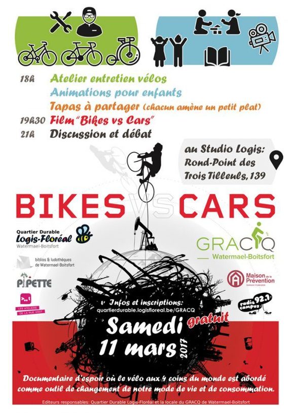Affiche Bikes vs Cars 11 mars 2017